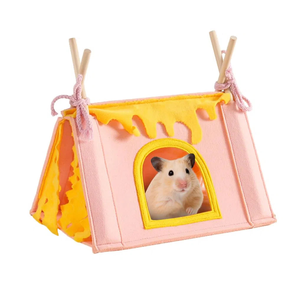 MiOYOOW Nascondiglio per Porcellini D'India, Nido Piccoli Animali Giocattolo, Tenda della Casa Dell'habitat, Adatto per Furetti, Cincillà, Ricci, Criceti, Topi