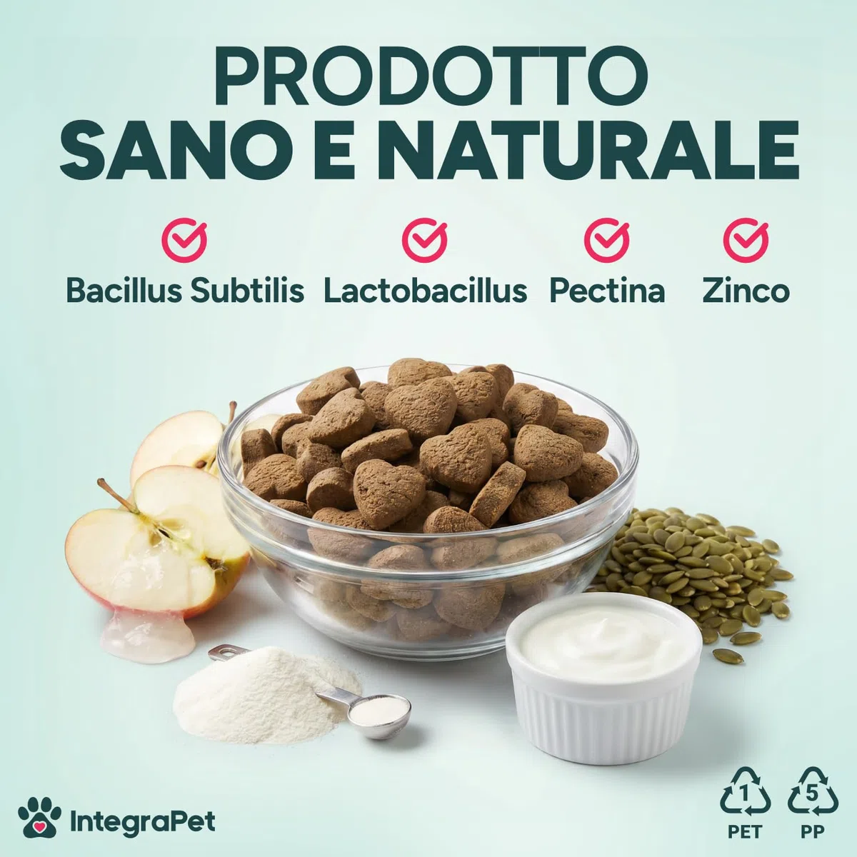 Probiotici Cane Prurito e Alito Cane – Probiotici e Prebiotici Digestivi Snack Naturali, 120 Masticabili Gusto Pollo, Prodotti per Cani per Benessere Intestinale e Pelle