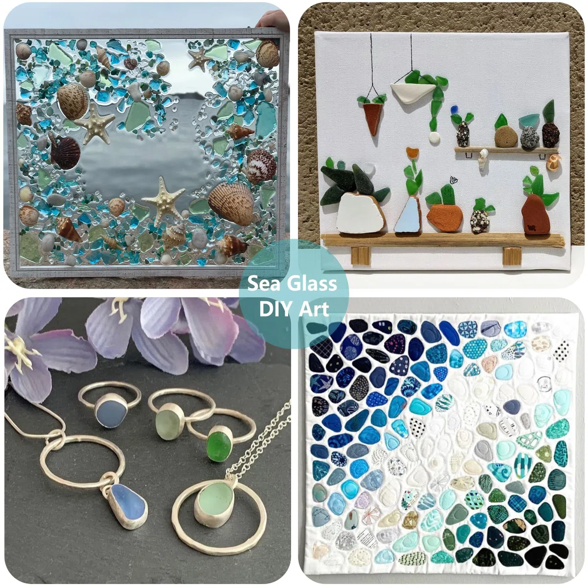 QYGL Pietre di Vetro Marino, Pietre Colorate in Vetro Smerigliato, perfette per Rocce dell'acquario, Ghiaia dell'acquario, riempitivi per vasi, Artigianato Fai da Te e Decorazioni per la casa (0,4 kg