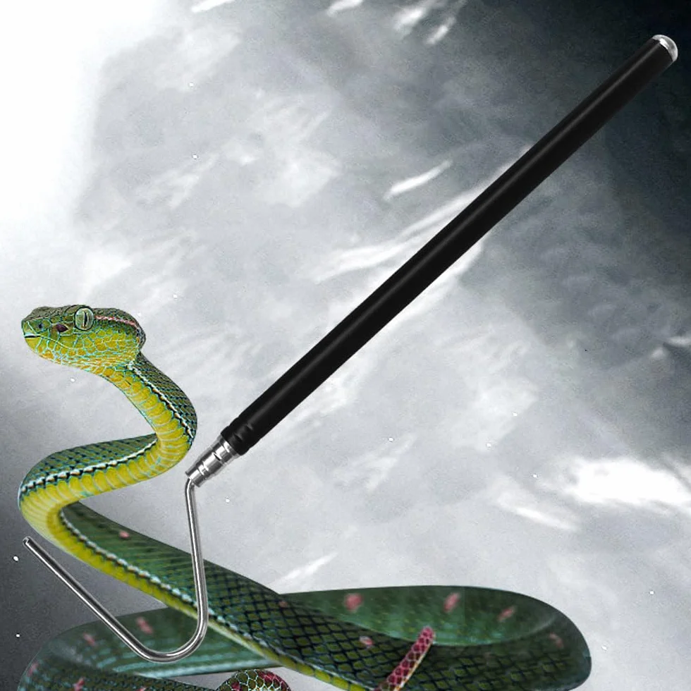 DONGKER Gancio Serpente,102cm/40 Ganci Serpenti Estensibile in Acciaio Inox per Catturare Rettili Controllo in Movimento