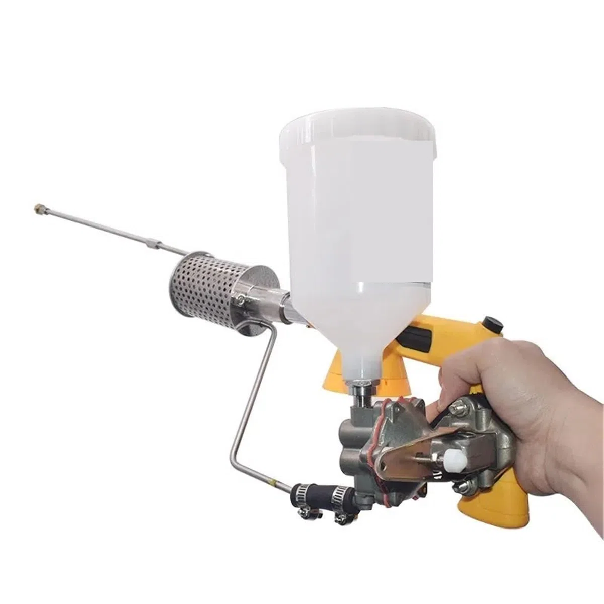 Apicoltura Varroa Acari Fumo Insetti Nebulizzatore Versione Europea Strumento Veloce ed Efficace Trattamento Controllo Attrezzatura per l'apicoltura(Yellow)