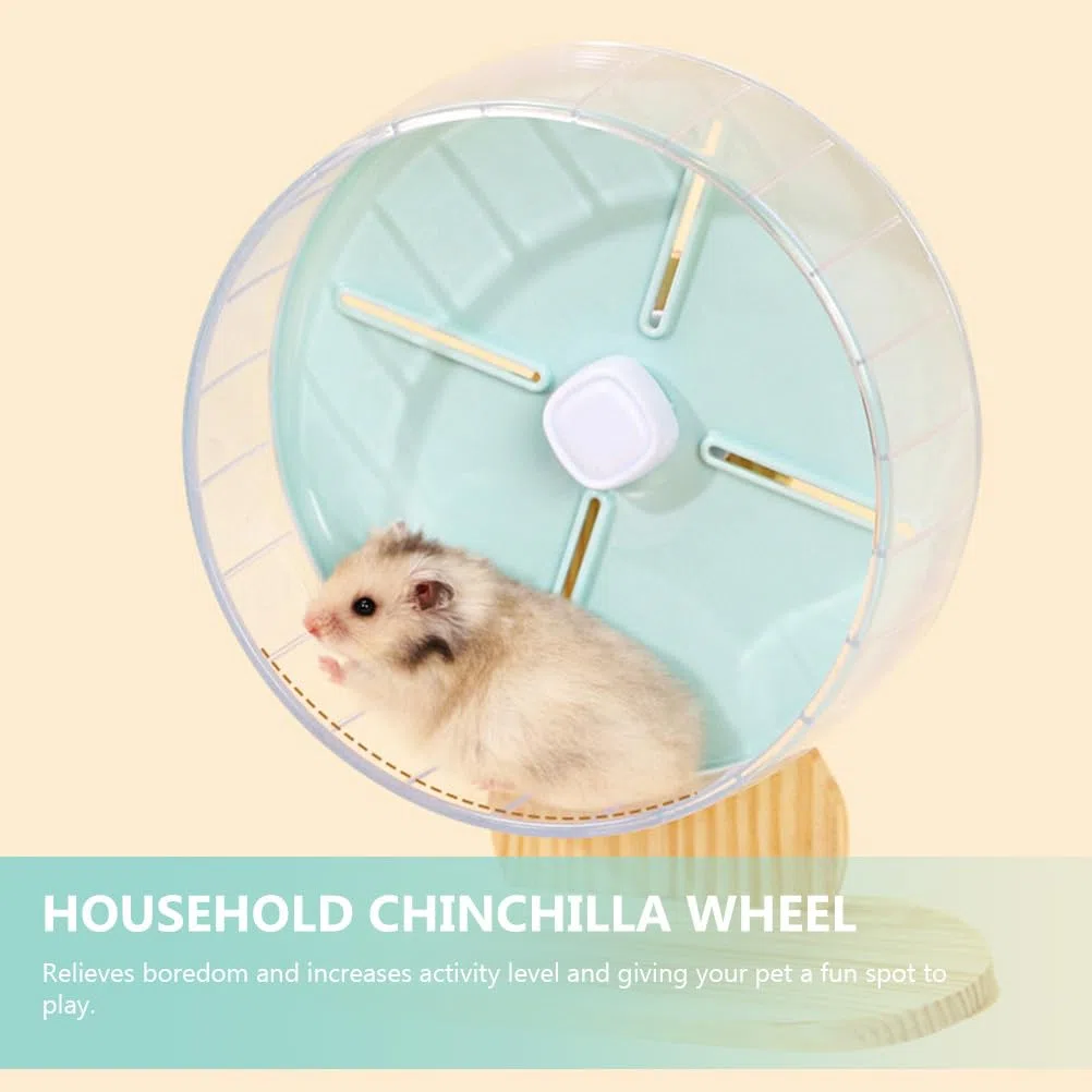 FRCOLOR Ruota per Criceti da 20 Cm di Ruota per Esercizi Silenziosa per Piccoli Animali Domestici Base Stabile Giocattolo per Attività con Animali Domestici Per Il Gioco E L'Attività