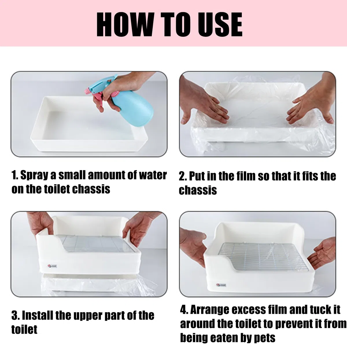 50 Pezzi Fodere per Lettiera Monouso per Piccoli Animali Pellicola di Plastica per Gabbie Conigli Fodere per Gabbie per Coniglio Pellicola per Toilet per Porcellini d'India Cincillà Ricci, 90x60 cm