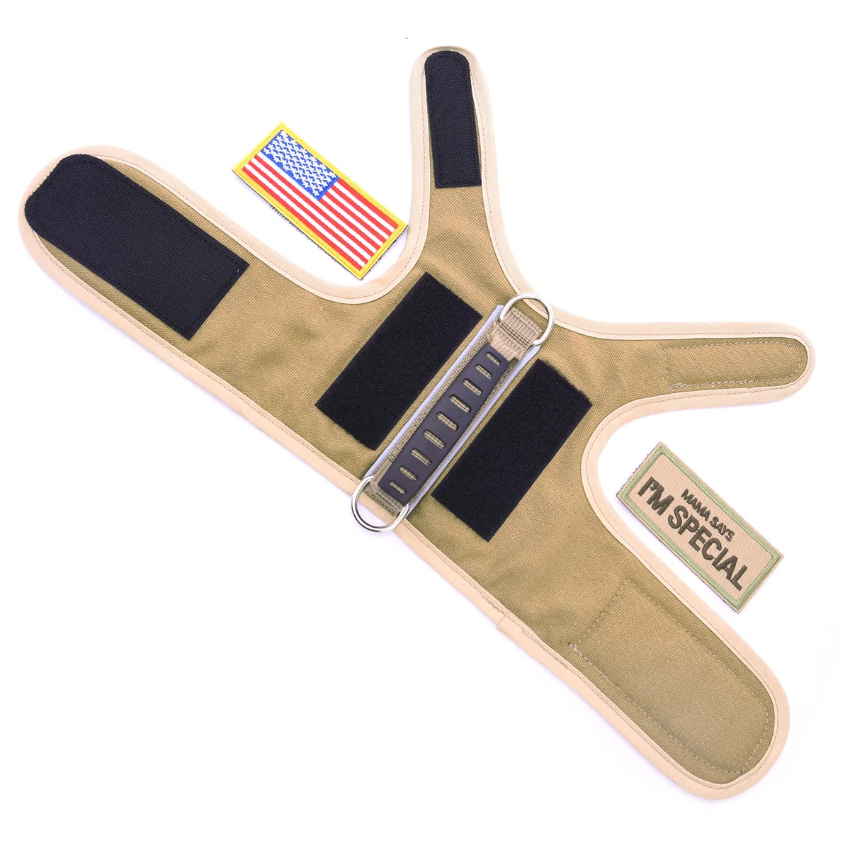Pettorina tattica per gatti e guinzaglio per camminare, a prova di fuga, regolabile, imbottita, elegante, kaki, L