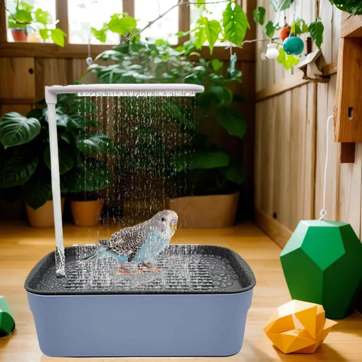Vasca da Bagno per Uccelli,Vasca da Bagno Automatica per Pappagalli,Vasca per Uccelli,Vasca da Bagno per Pappagalli,Automatico Uccello Vasca da Bagno,per Pappagallo