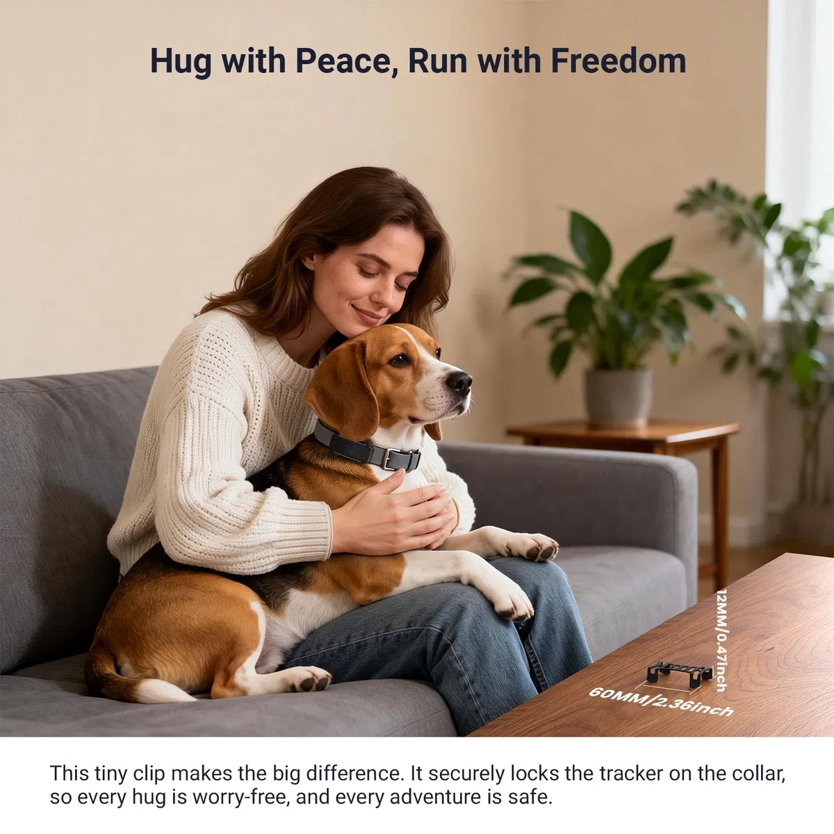 Dog 6 GPS Tracker clip in gomma compatibile con Tracti GPS Pet Location Tracker Activity Tracker sostituzione gomma fissaggio clip nere – Confezione da 4