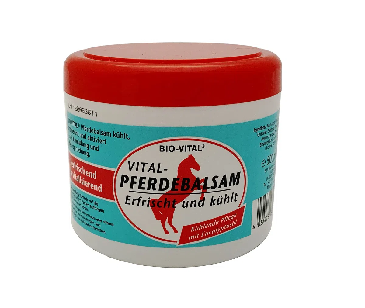 3 x 500 ml BIO-VITAL balsamo per cavalli verde con olio di eucalipto, rinfresca, rinfresca e rivitalizza. Ideale per i proprietari di cavalli e professionisti della cura dei cavalli.
