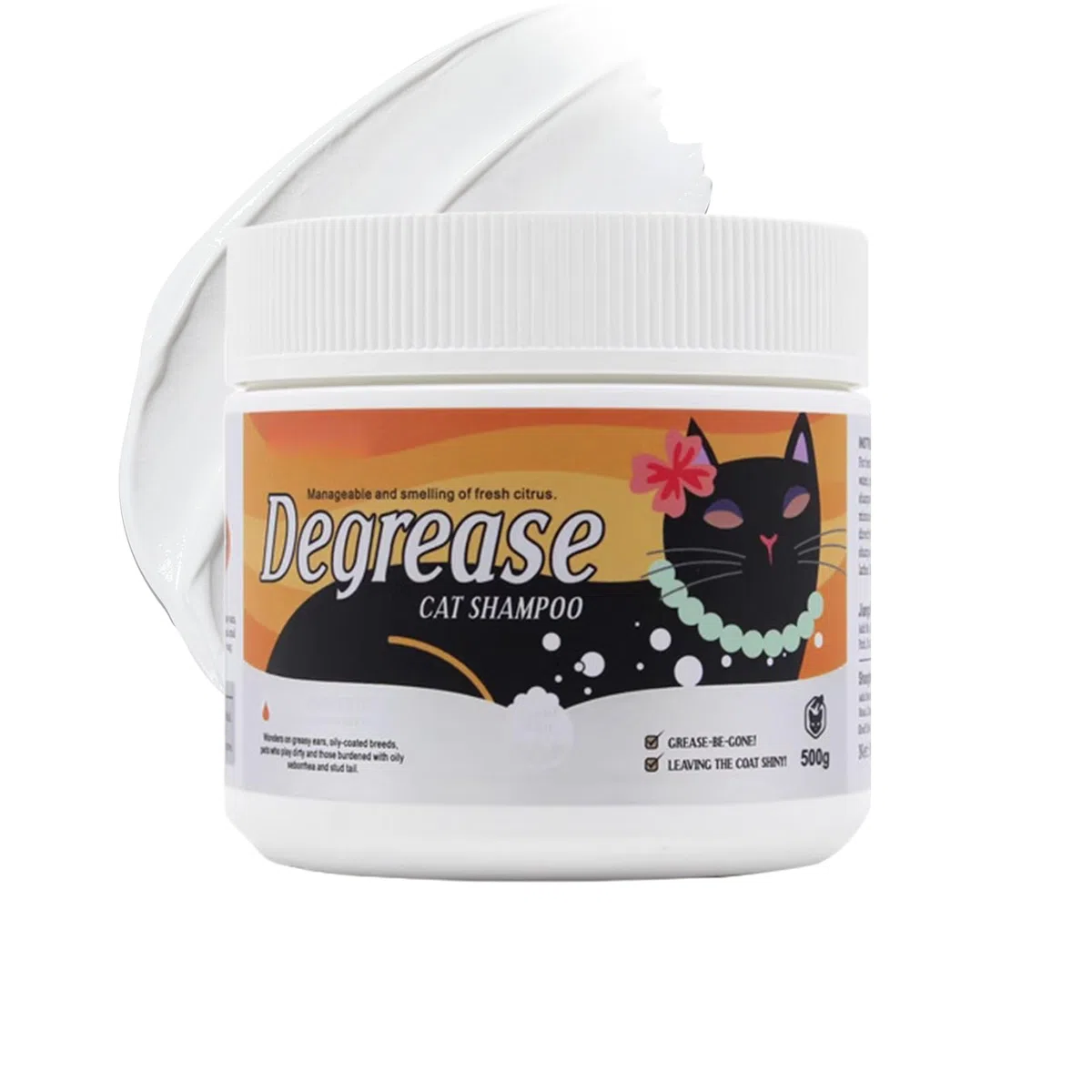 lyanny Gatti Sgrassatore - Sgrassante Crema Pulizia Per Animali Domestici - Idratante 500 grammi Crema Shampoo Per La Cura Del Giornaliero Pet Igiene E Lavaggio Gatti