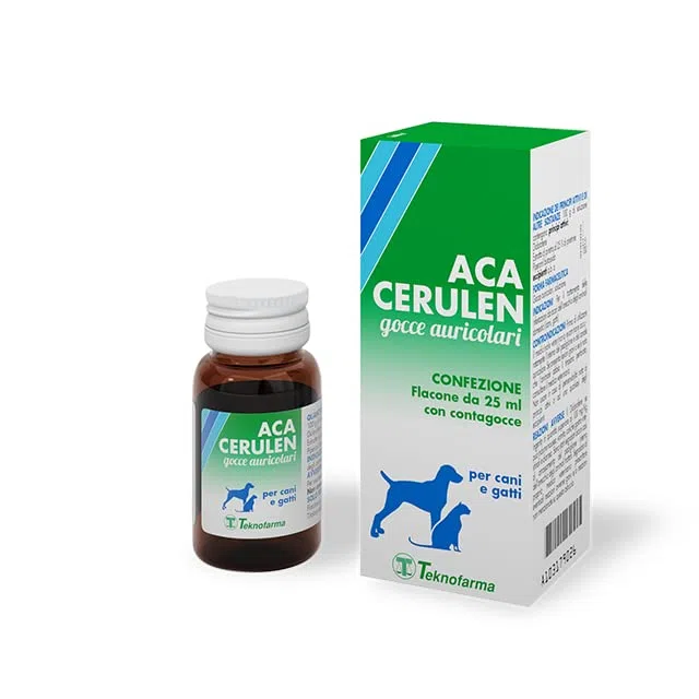 ACA CERULEN Gocce Auricolari Orecchie Cane e Gatto contro Acari