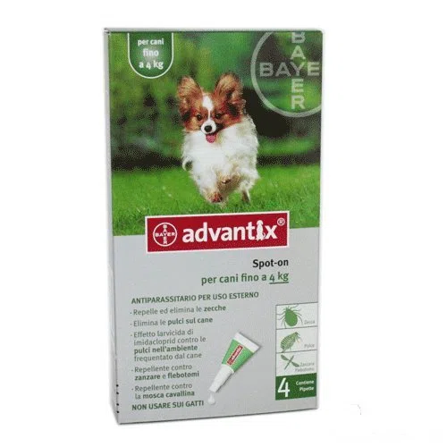 Advantix per cani fino a 4kg 4pz