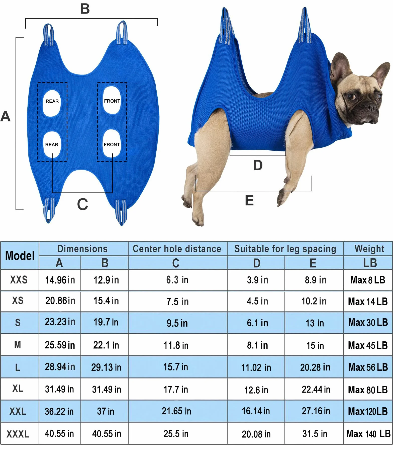 Kkiimatt 10 in 5 Pet Dog Grooming Amaca imbracatura con tagliaunghie, lima per unghie, amaca per unghie per cani, imbracatura per toelettatura cani per tagliare/tagliare le unghie