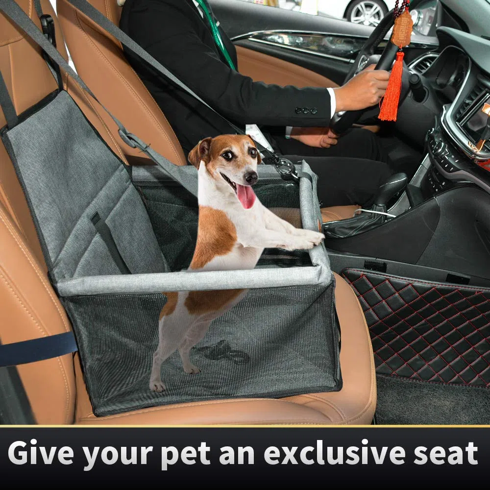 Seggiolino Auto per Cane, Trasportino Auto Borsa per Cani, Coprisedile Impermeabile per Proteggere Sedile di Automobile per Animali Domestici