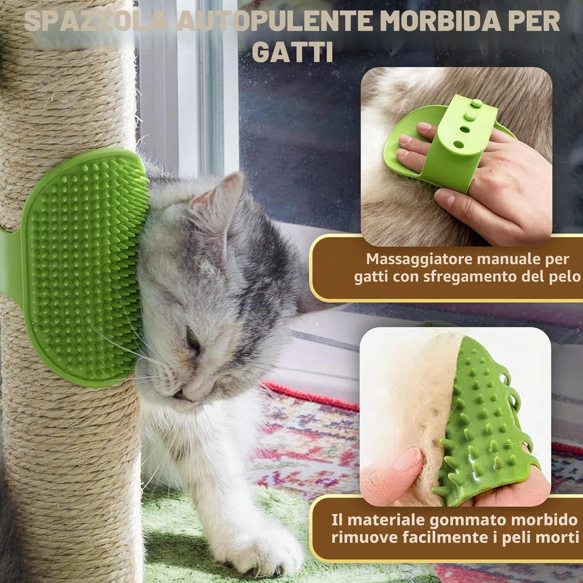 Fantasreen Tiragraffi per Gatti 84cm, Tiragraffi Alto per da Interno con Giocattolo per Gatti e Palla Interattiva, Autogestito per Gattini Adulti