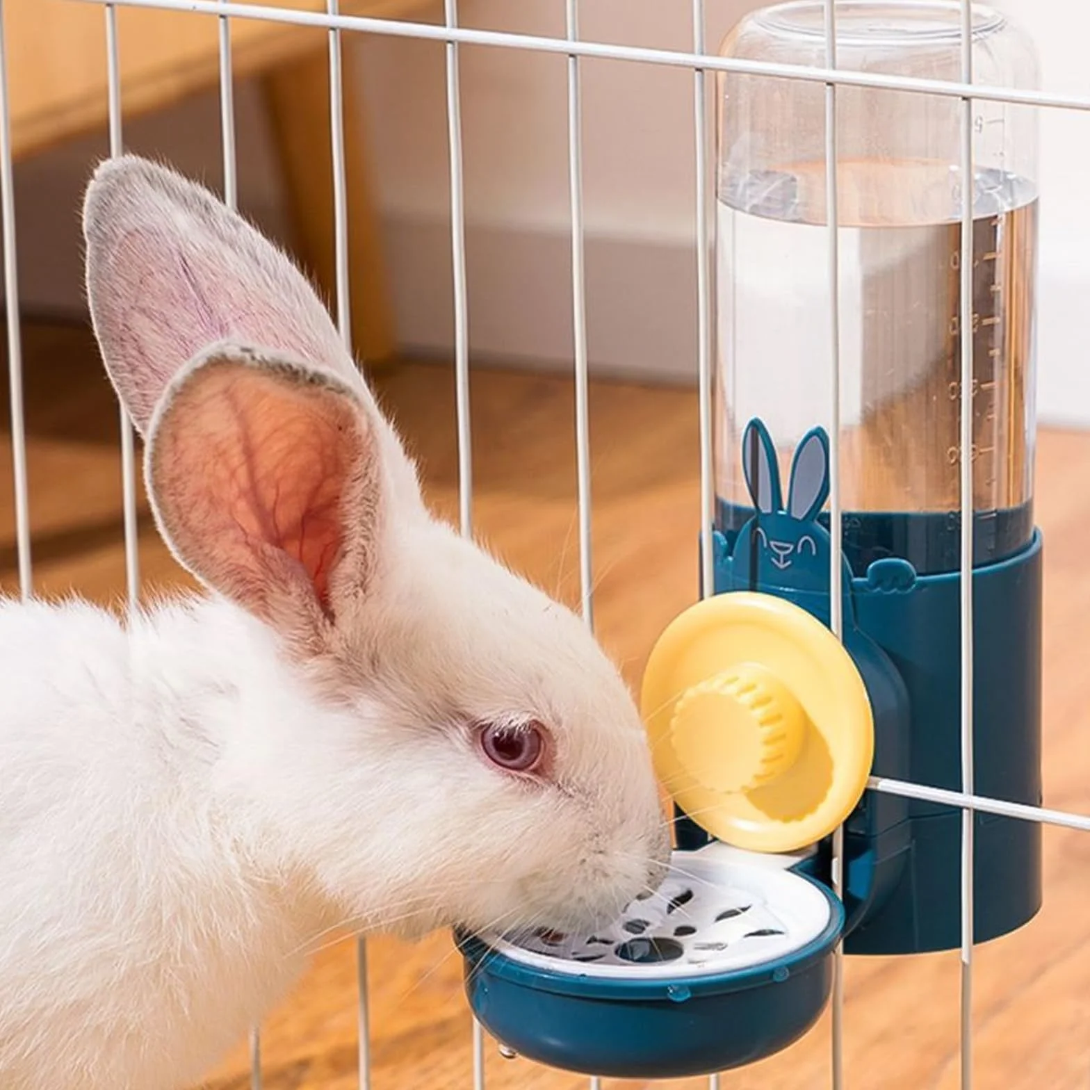 Gabbia sospesa, dispenser di acqua per animali domestici: contenitore per animali domestici, distributore automatico di cibo per gatti, conigli, cani, porcellini d'India