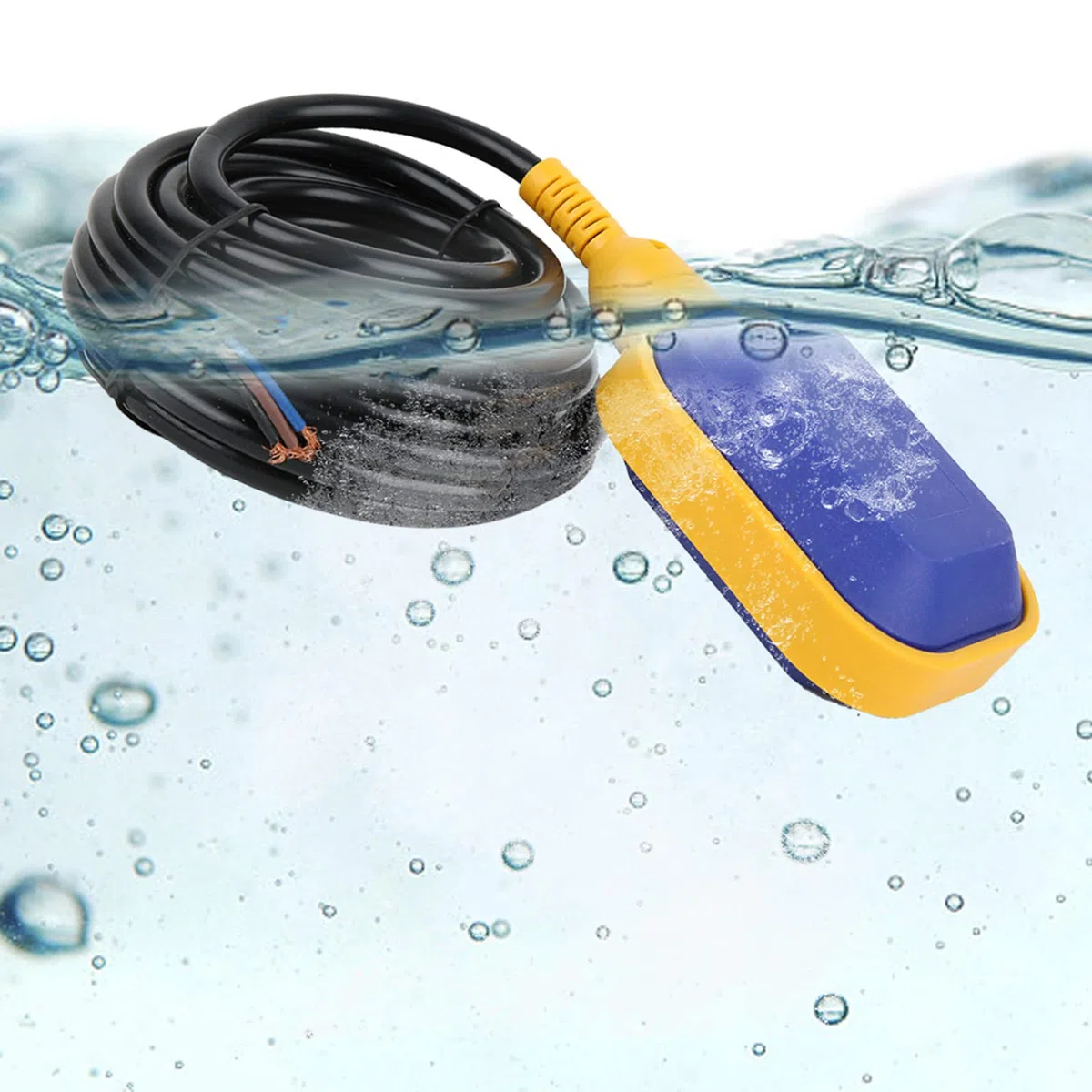 Interruttore a Galleggiante del Livello del Liquido, Materiale ABS con Cavo da 6 M, Regolatore del Livello dell'acqua Stabile per Serbatoio dell'acqua e Settico