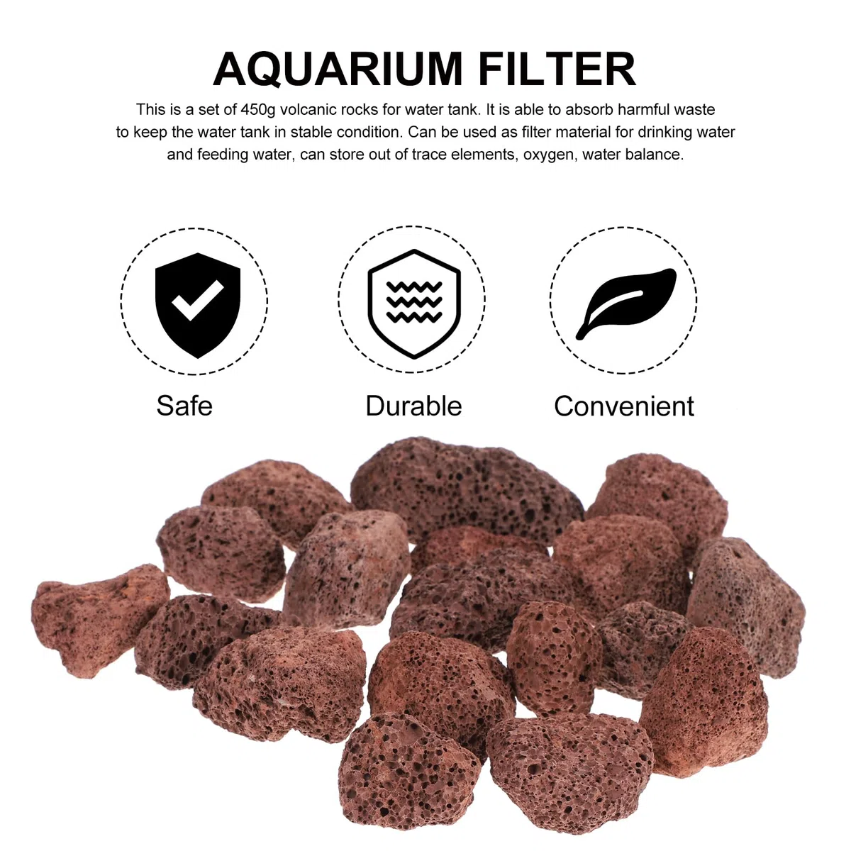 iplusmile Rocce Vulcaniche per Acquario 6X6X6 Cm Materiale Filtrante Naturale per Acqua E Marina Pietre Laviche per Filtro E Decorazione Subacquea per Serbatoio di Pesce
