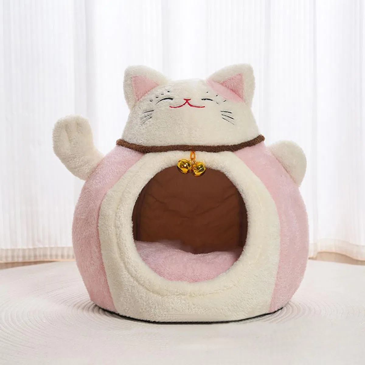 Letto Caverna Per Gatti Invernale | Casetta Semi-Chiusa per Piccoli Animali,a Forma di Cupola per Gatti | Per Interno Casa Soggiorno Camera Da Letto Recupero E Sonno Rifugio Clinica Veterinaria