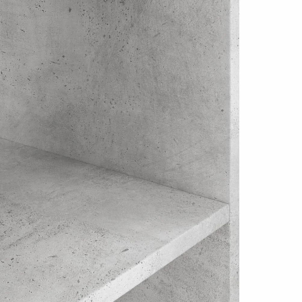 Supporto per acquario, grigio cemento, in legno, 60,5 x 36 x 72,5 cm, stabile, per carichi pesanti, con ripiano, scaffale e porta per acquario, conservazione di mangime, filtro e pompa