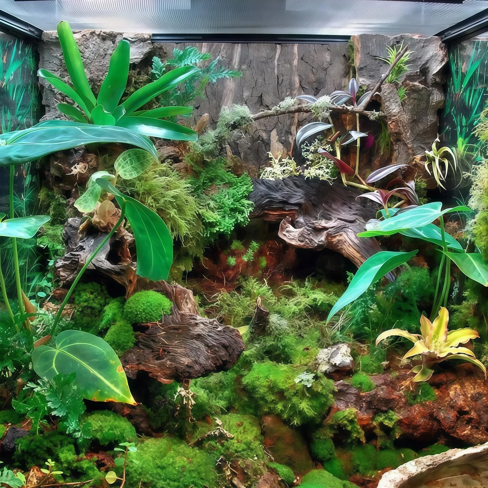 Sporgo Fondo in sughero per terrario: 3 pezzi con aspetto naturale di corteccia d'albero, tappetino da arrampicata per rettili, sfondo in corteccia d'albero per acquario, decorazione murale, per