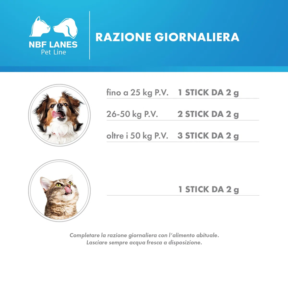 NBF Lanes | Gastrovom Cane e Gatto, 30 stick orali, per Il Mantenimento della Normale Funzionalità Gastrica