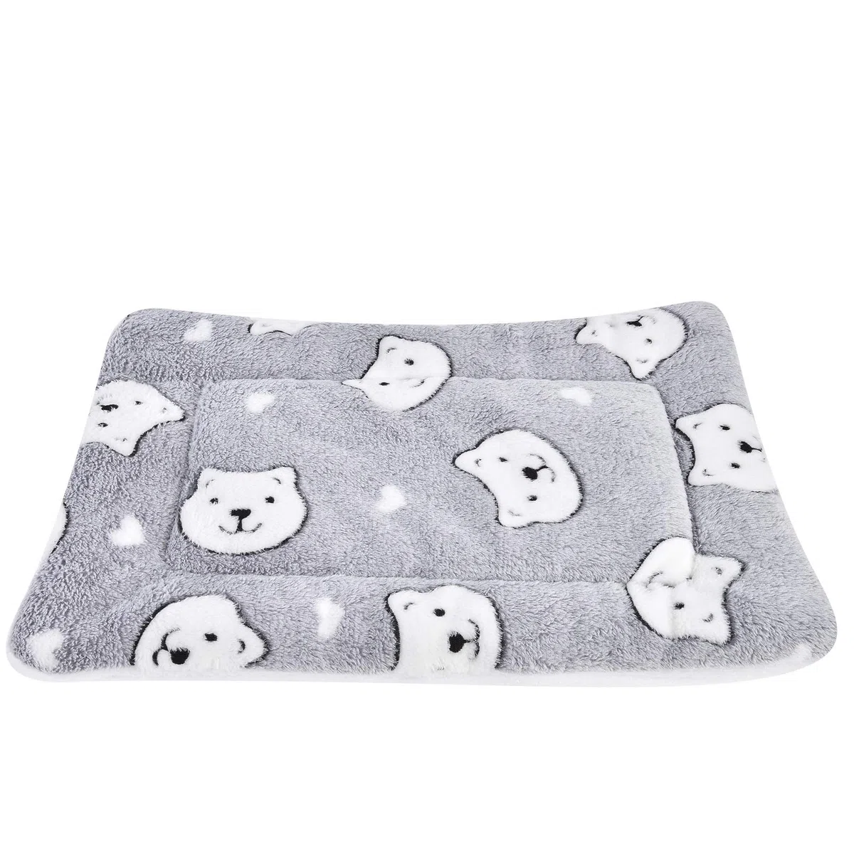 Morbido Cuscino Coperta Calda Coperta Cucciolo di Cane Gatto Letto Caldo e Morbido,Letto di Cane/Gatto XZ006 (79 * 60 CM, Grey Bear)