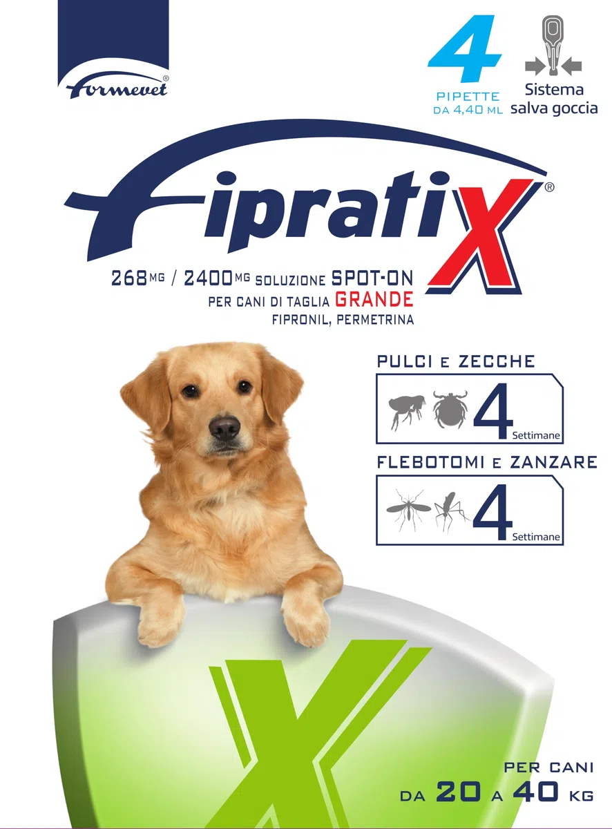 Fipratix 268 Mg/2400 Mg Soluzione Spot-on per Cani di Taglia Grande