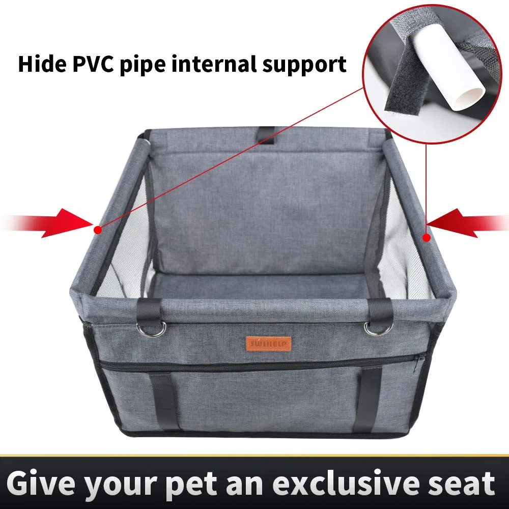 Seggiolino Auto per Cane, Trasportino Auto Borsa per Cani, Coprisedile Impermeabile per Proteggere Sedile di Automobile per Animali Domestici
