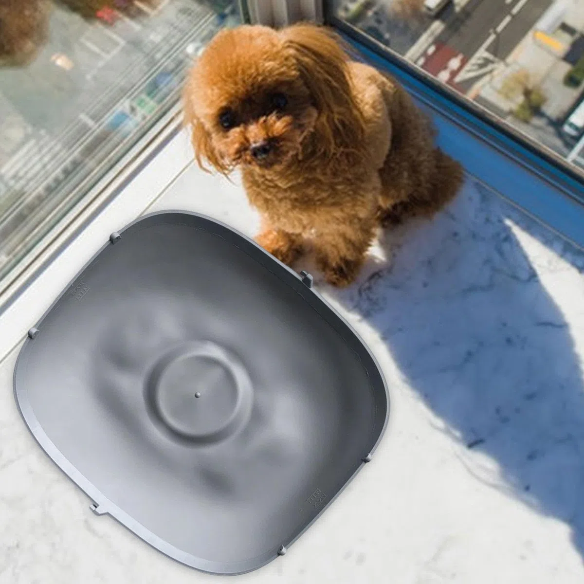 LOVIVER Tappetino in Silicone per Lettiera Autopulente 49,5 X 40x 1 Cm, Tappetino Di Base Più Spesso Antigraffio, Adatto per Lettiera per Gatti Intelligente