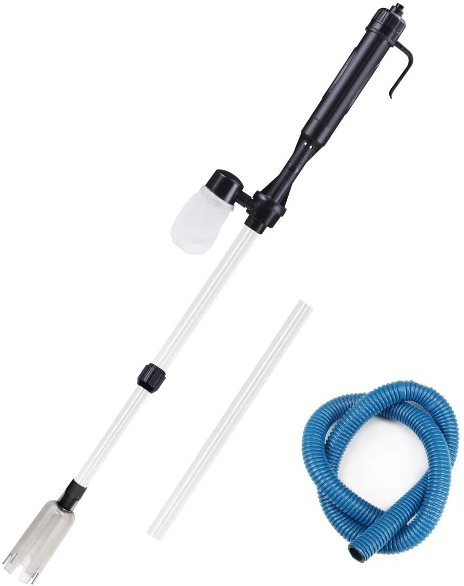 DollaTek Cambio d'Acqua Automatico per Acquario, lavabiancheria Elettrico, Pompa di Pulizia ad aspirazione, Forniture per acquari
