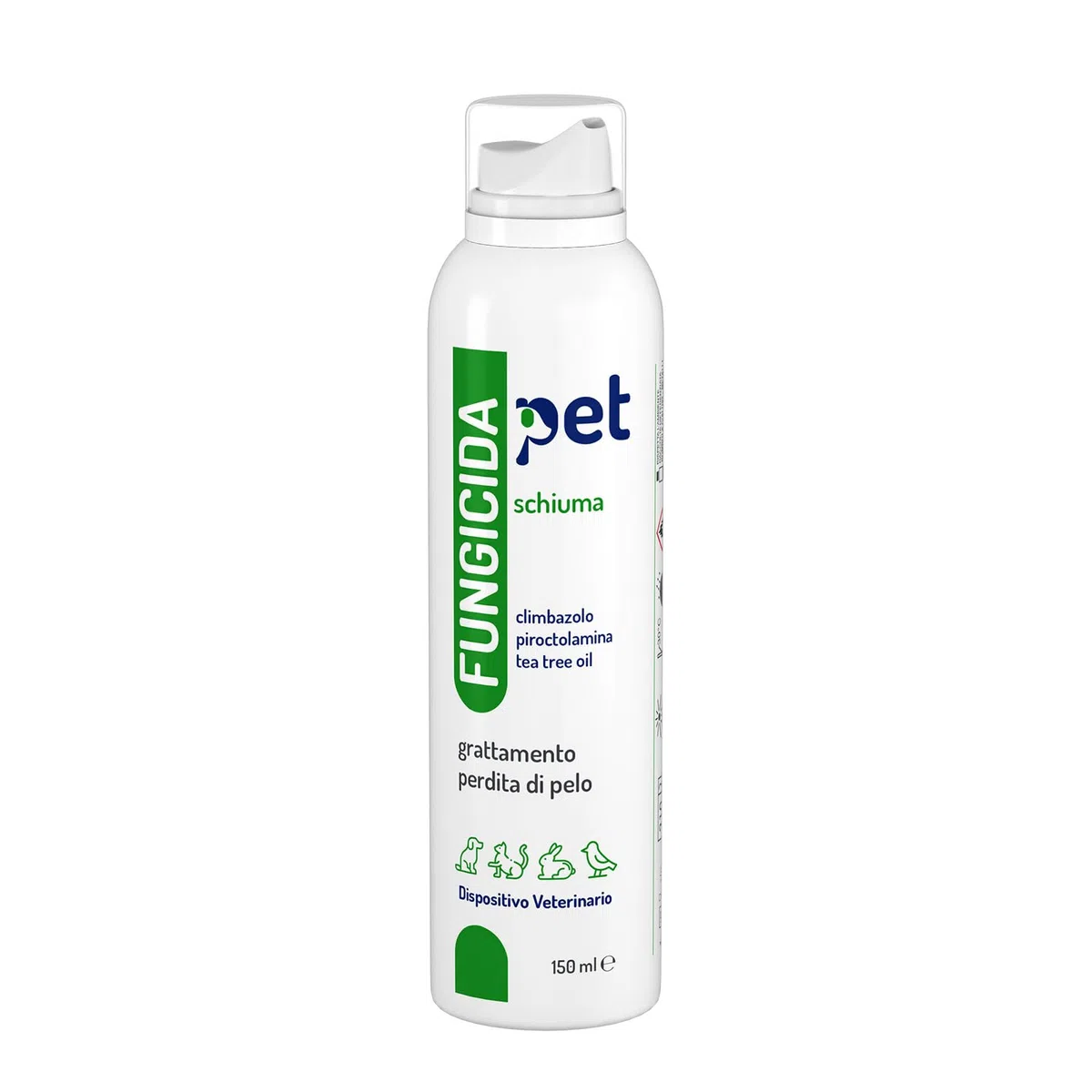 Roypet Fungicida Pet Schiuma, Antimicotico e antibatterico per Cani e Gatti 150 ml