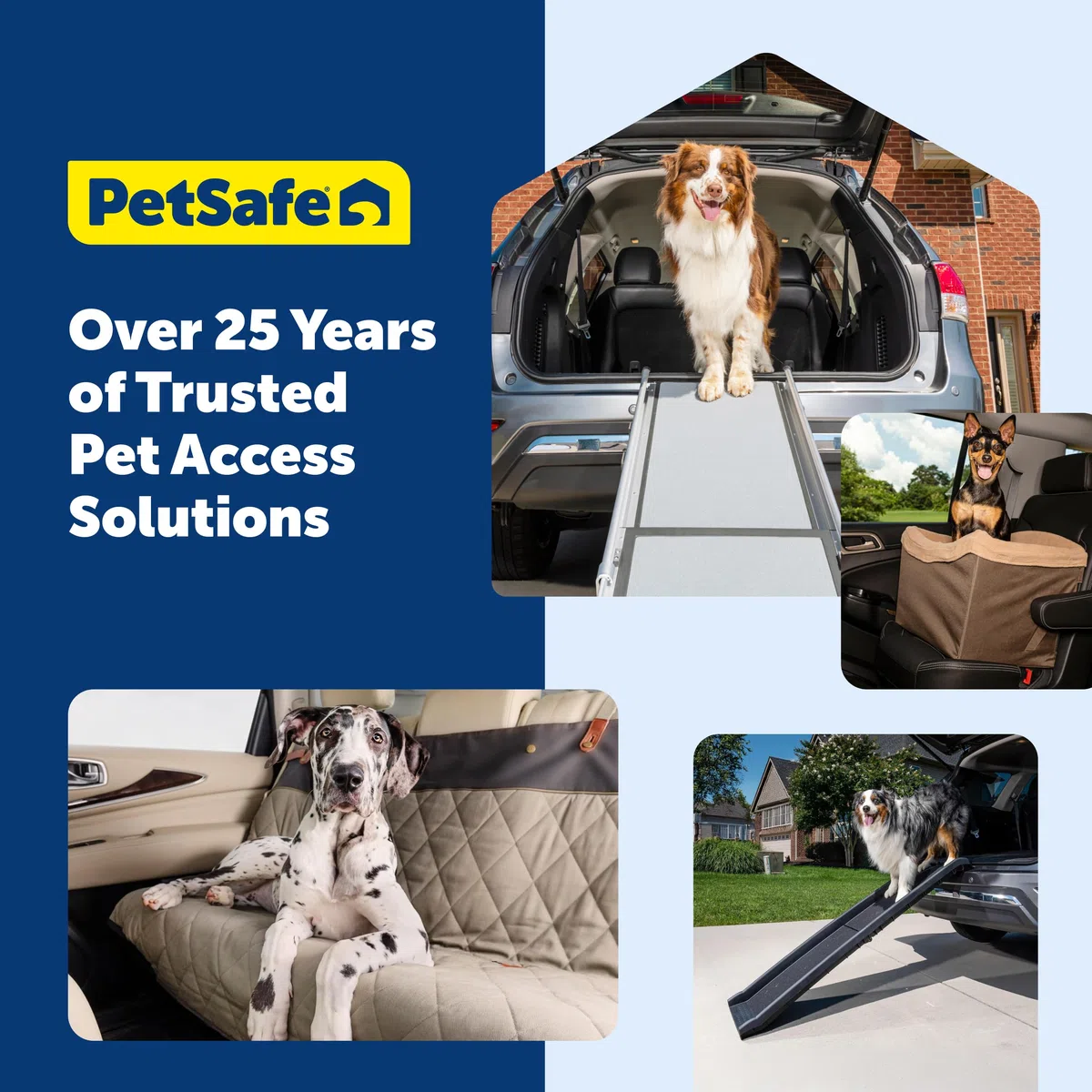 PetSafe Solvit Dog Zipline, guinzaglio per Sedile Posteriore, Ideale per Viaggi