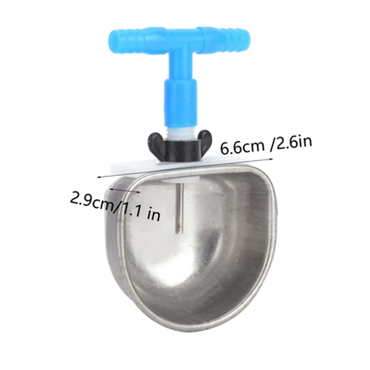 10 Set Bevitore di Coniglio in Acciaio Inossidabile, Distributore di Acqua per Conigli Ciotola per Acqua Potabile Bevitore di Coniglio Automatico Rimovibile Appeso Gabbia per (T-shirt siamese)