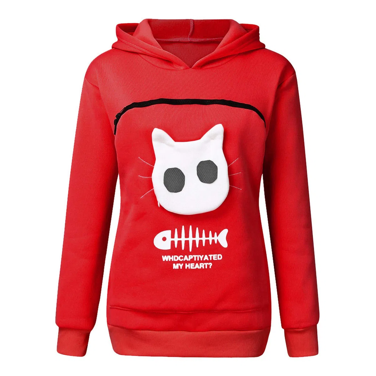 Fluffsy Cat And Dog Pouch Hoodle,Cat Dog Kangaroo Pouch Holder Sweatshirt,Casual Sweatshirt Unisex