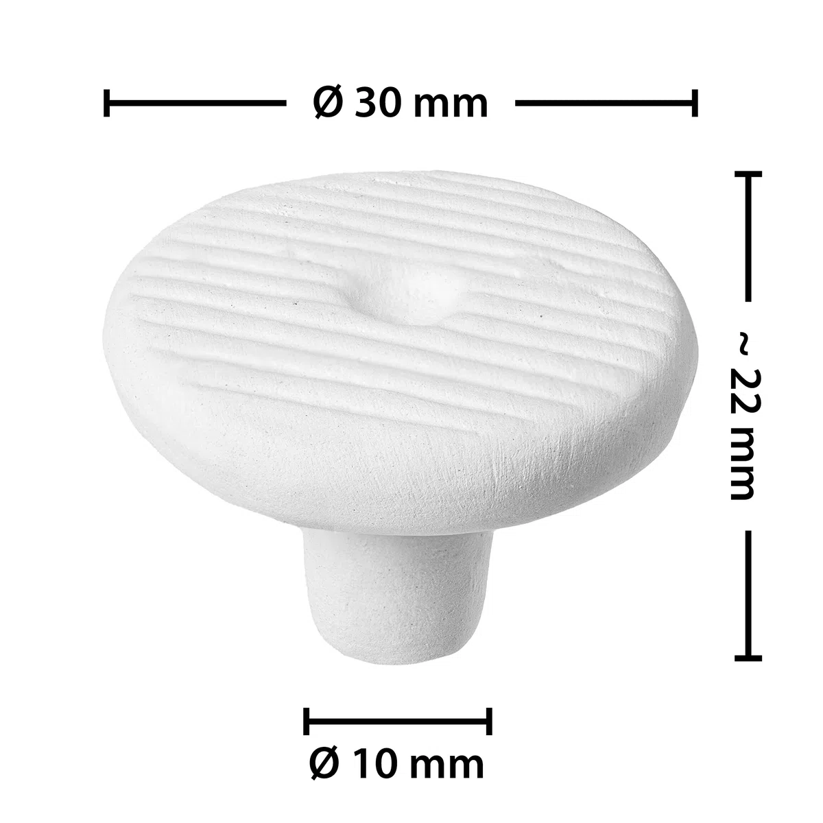 ARKA myREEF®-Plug | 30 mm | Round | 12 Pezzi | Pietre in Ceramica per Le talee di Corallo in Qualsiasi Acquario Marino | incl. Fessure per Una Tenuta ottimale | Facile da Lavorare (Confezione da 2)
