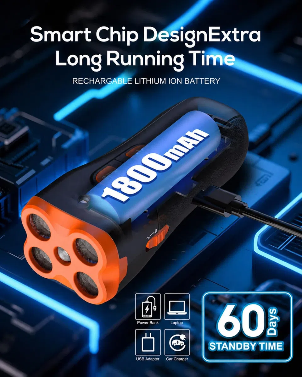 Dispositivo Antabbaiati per Cani, Dispositivo Sicuro a Ultrasuoni per Controllare l'Abbaiare, Addestratore Canino Ricaricabile Rapido e Portatile, Silenziatore Efficace per Interno Esterno (Orange)