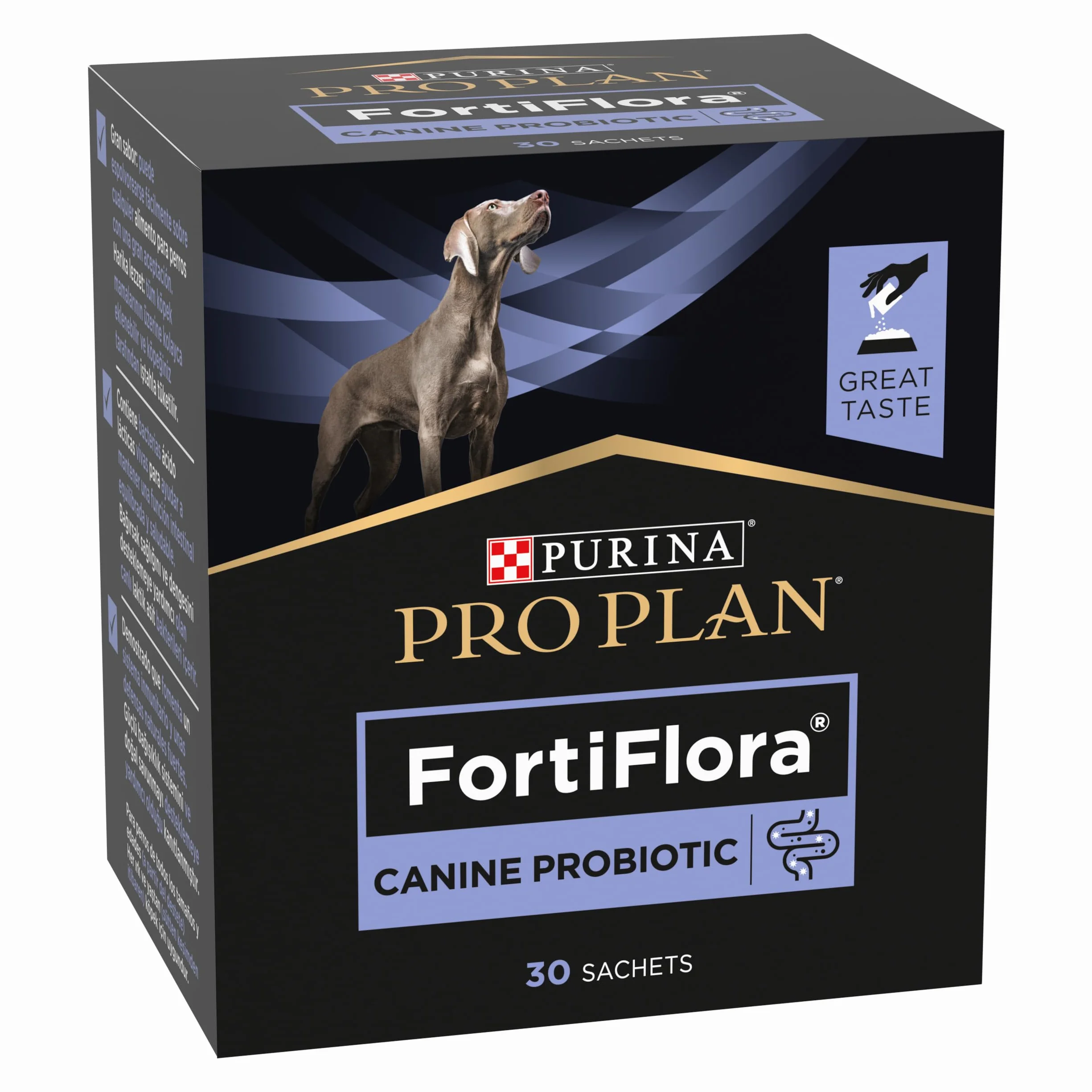 PURINA PRO PLAN Canine FortiFlora - Supplemento probiotico per cani, confezione da 30 bustine