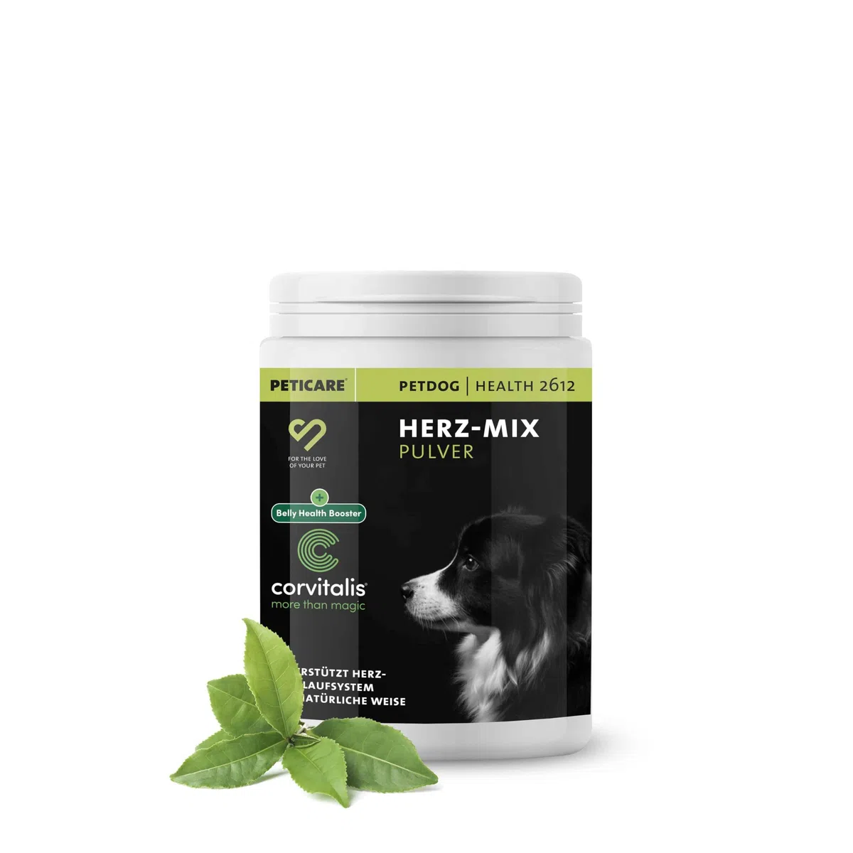 Peticare Polvere Cuore e Circolazione Cani – Supporto Naturale per la Vitalità – Con Biancospino e L-Carnitina – Integratore Funzione Cardiaca