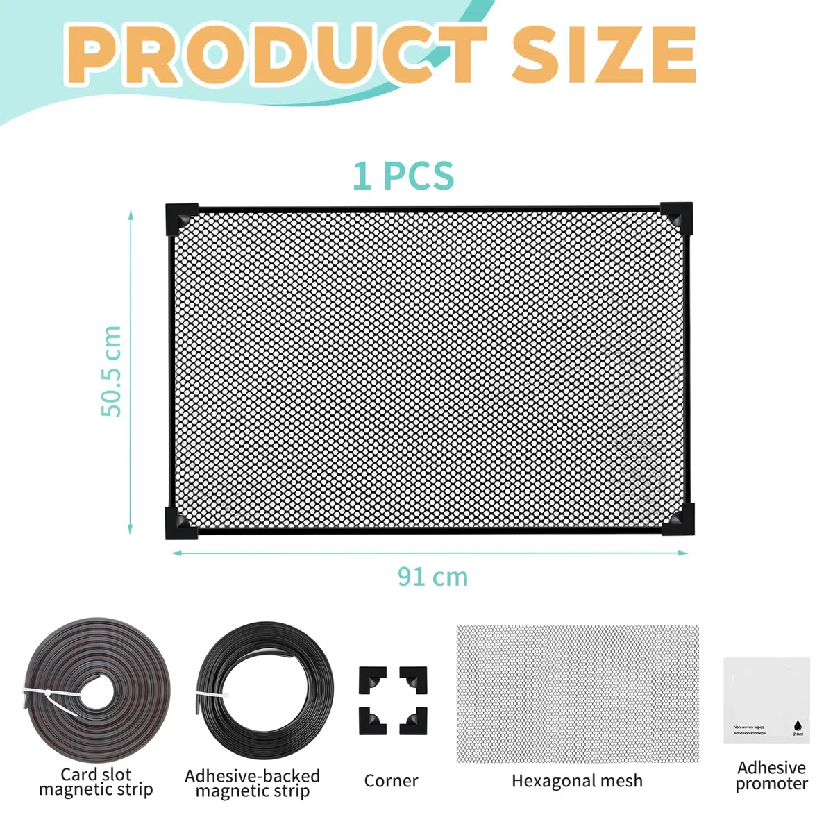 Filtro per Acquario, Acquario Rete Magnetica Anti-Salto, Isolamento Pesci Anti-Fuga Tappo, Copertura Pesci, Rettili, Tartarughe E Altri Animali (80x40cm)
