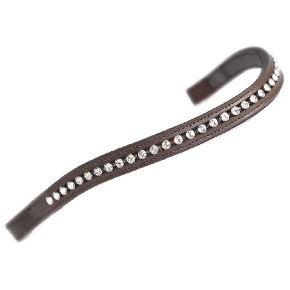 Shires Aviemore - Cinturino grande con strass, colore: Nero/Trasparente