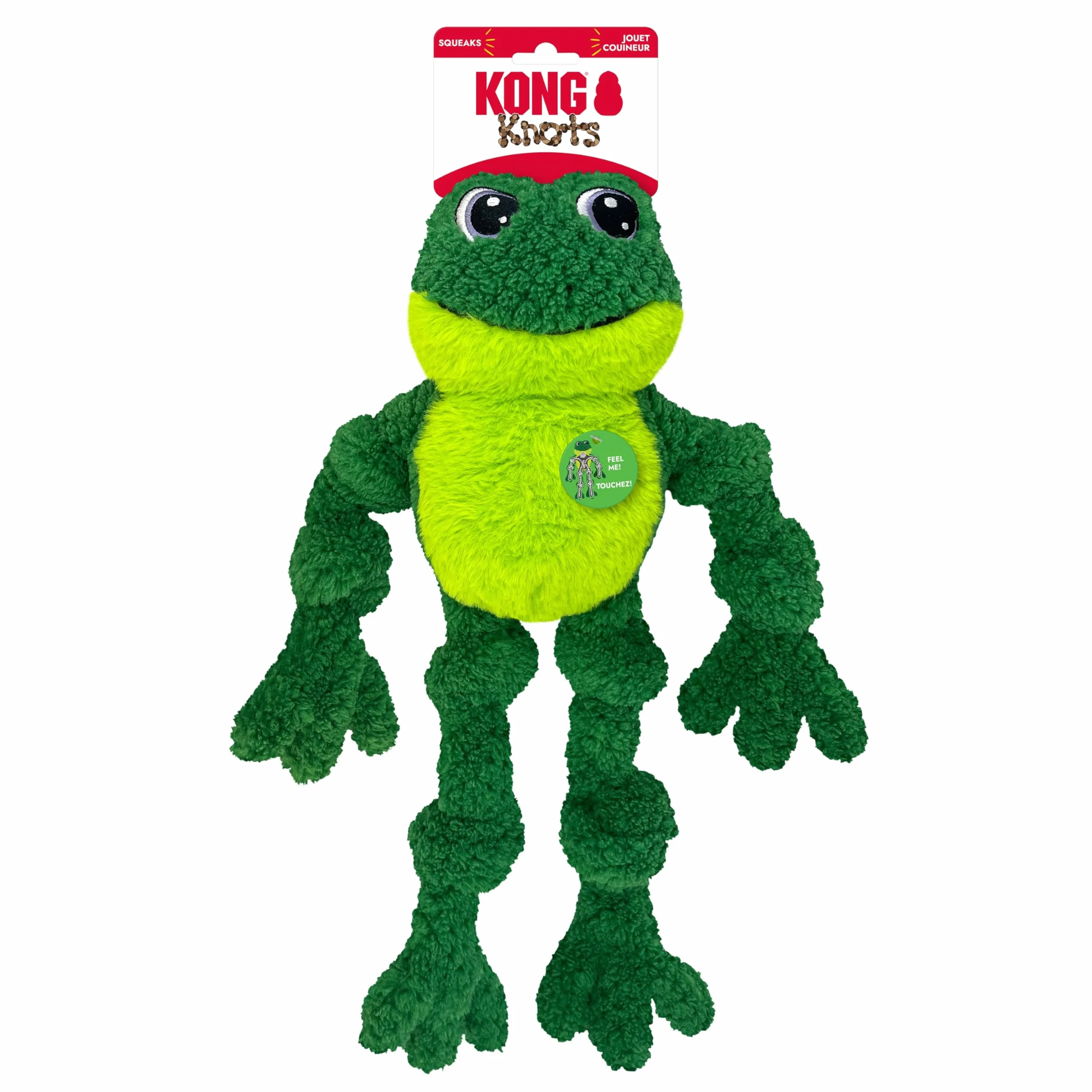KONG Scheletro a forma di rana con corda interna