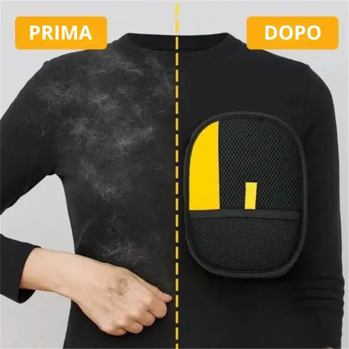 Emporio Animale Pack Antipeli Completo Guanti rimuovi peli animali 2 pezzi per pulizia divano tappeti e tessuti domestici guanto cattura peli riutilizzabile