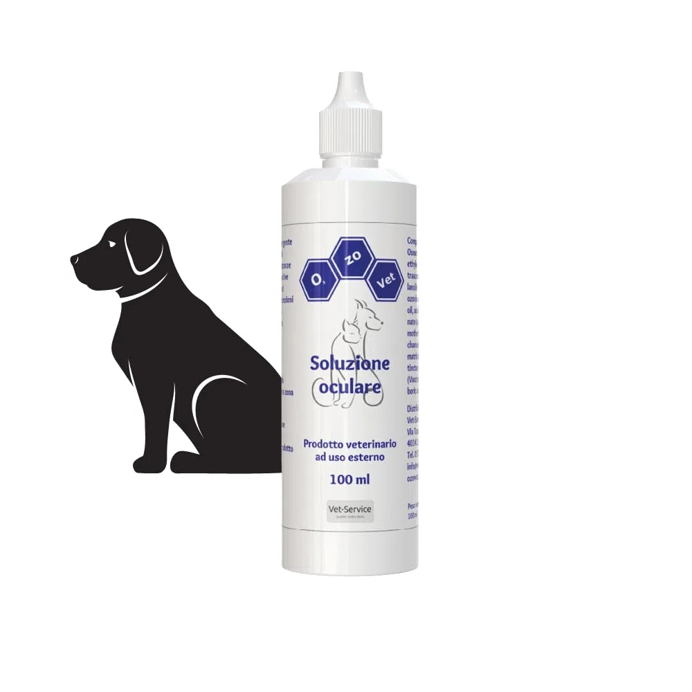 Ozo-Vet | Soluzione Oculare Cane 100ml – Detergente per Gli Occhi, Pulizia Quotidiana Delicata per Muco e Sporco