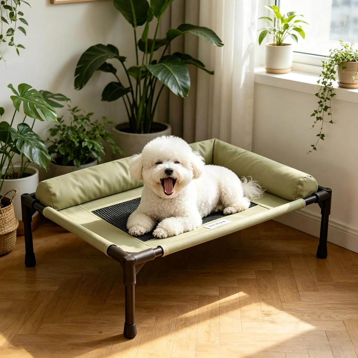 Per Gatti Rialzato - Amaca Lavabile E Traspirante, Grande Lettino Per Cani, Manutenzione Senza Problemi, Comfort Di Raffreddamento Animali Domestici Per Gattini Cuccioli Casa Soggiorno Balcone G