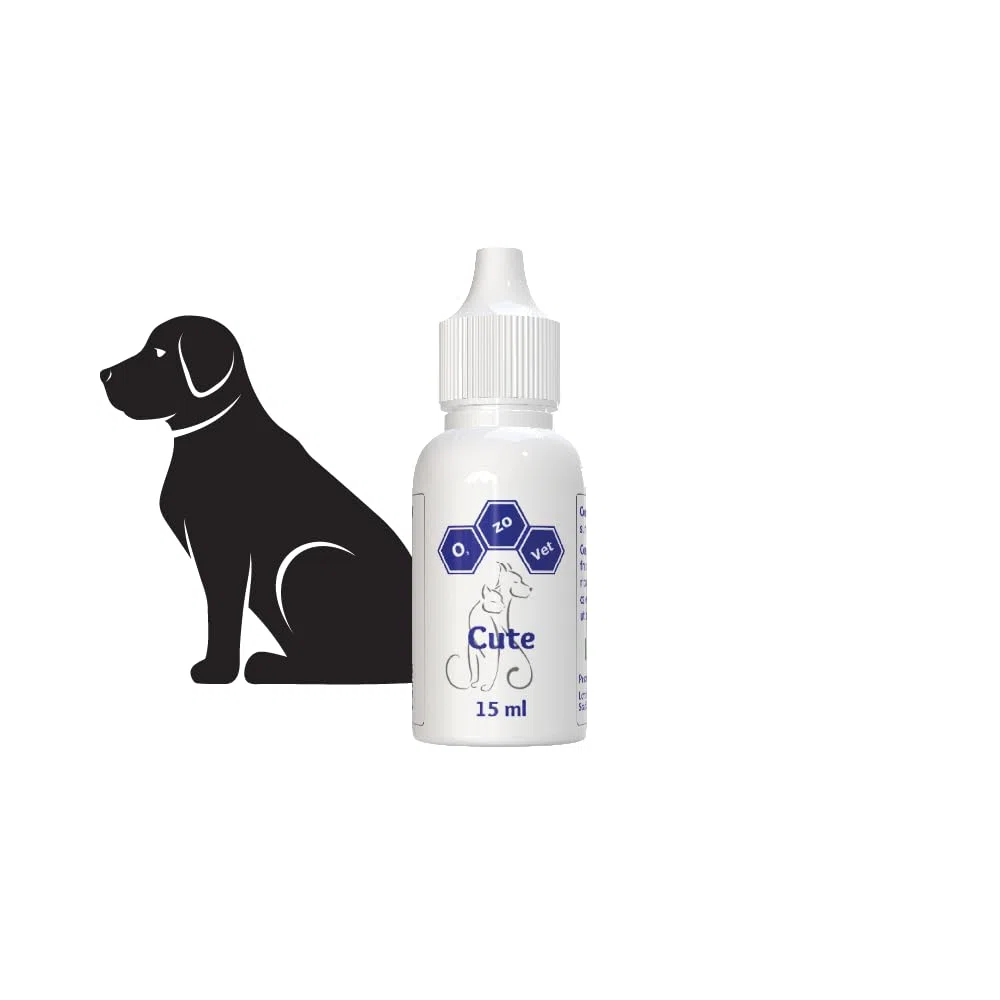 Ozo-Vet | Cute Cane 15ml – Protettore Dermatiti Allergiche Cane, Lenitivo per Piaghe Ulcere e ferite Cutanee