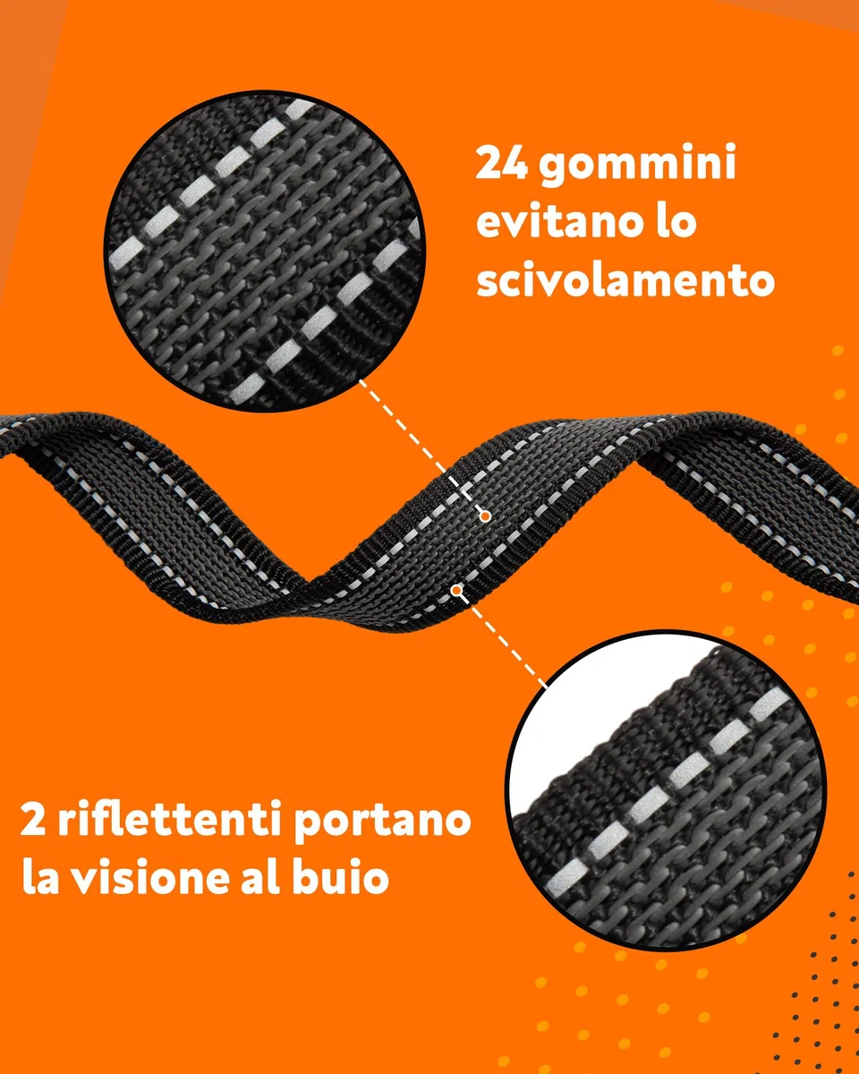 Toozey Lungo Guinzaglio per Cani Piccoli a Grandi e Medi con Gomma Antiscivolo e Strisce Riflettenti, 5m 10m 15m 20m Lunghina Cane Addestramento in Nylon Morbido e Resistente, 10m x 2,5cm