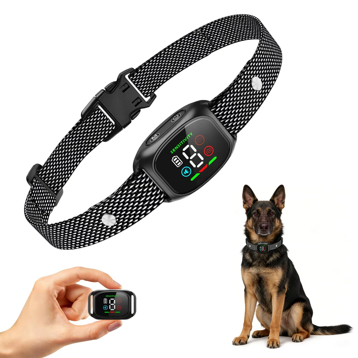 Collari anti-abbaio per cani (nero)