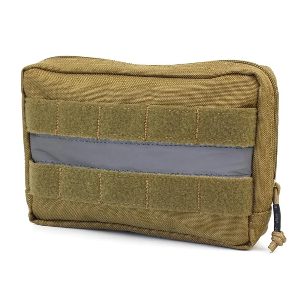DONGKER Borsa da Sella per Cani Tattica, Zaino per Imbracatura Cane Molle in Nylon 1000D con Striscia Riflettente, Borse per Gilet Animali per Trasporto Dolcetti, Giocattoli e Altri Oggetti