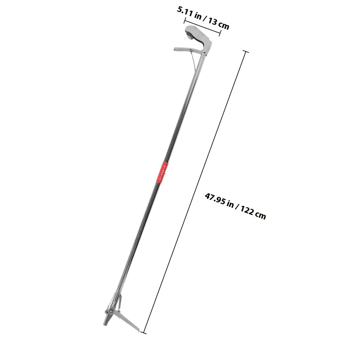 Pinza Acchiappa-Serpenti in Acciaio Inossidabile Pieghevole 48 Pollici Design Antiscivolo per Uso Domestico e Giardino Esterno