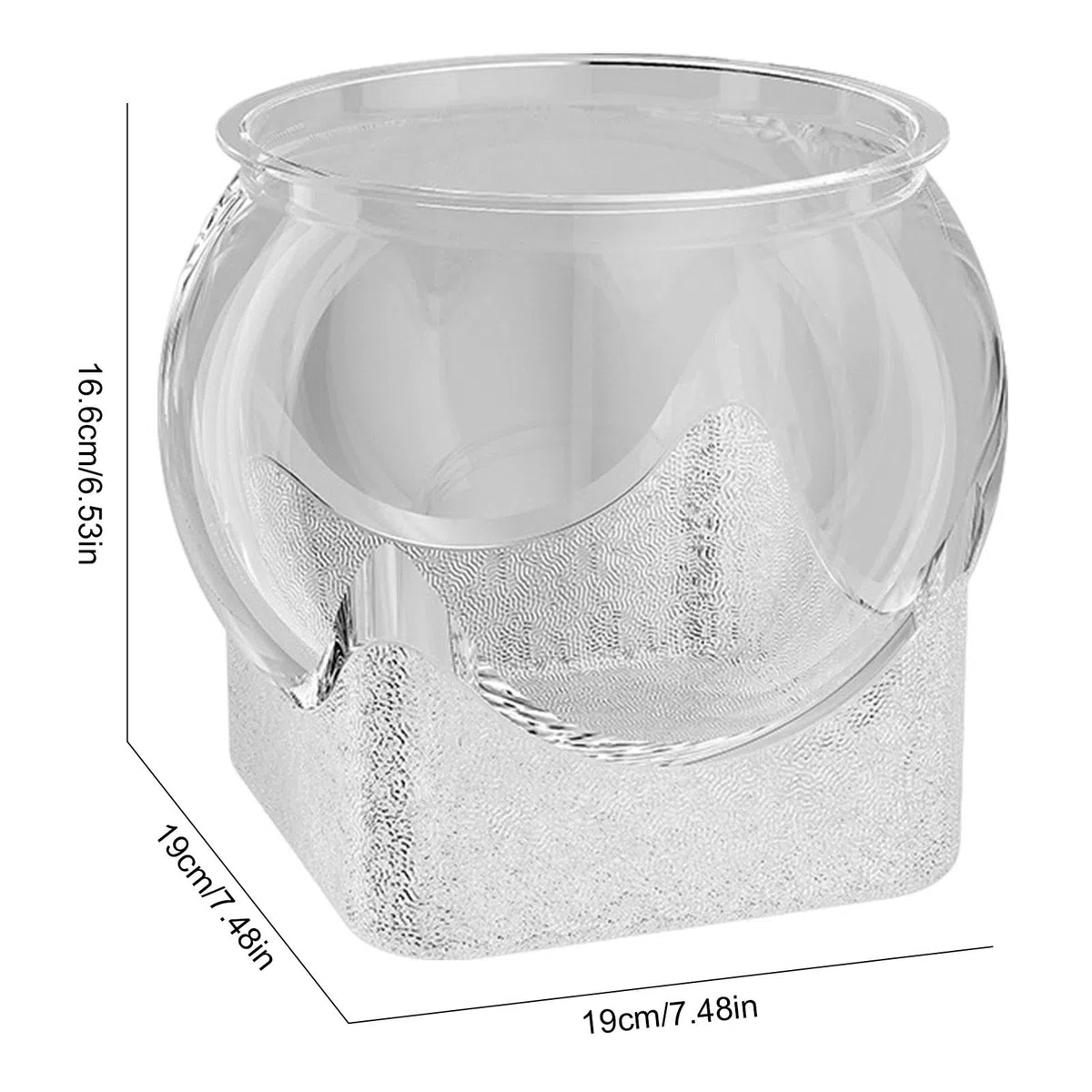 Acquario Rotondo - Acquario, Acquario A Forma Di Ciotola |. Acquario Per Betta Acquario Per Acquario Per Betta Vaso Decorativo Per Pesci Per Acquario