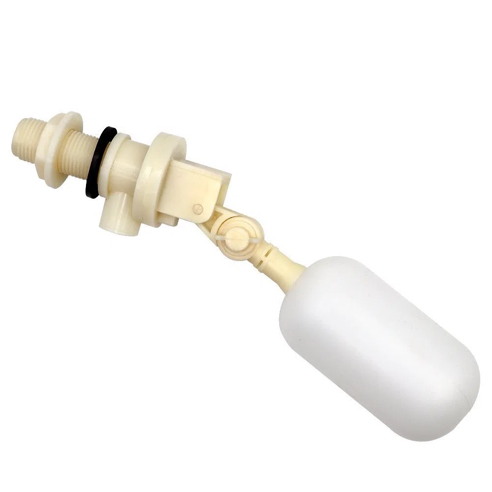Valvola a Galleggiante per acqua da 1/2 "con Braccio Regolabile, Valvola a Sfera per Abbeveratoio Automatico per Abbeveratoio per Bovini per Cavalli, Pecore, Maiali, Cani